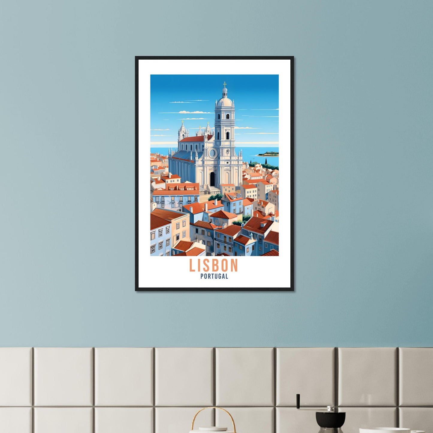 Lisbon Travel Print Wall Art Lisbon Wall Hanging Portugal Gift Lisbon Wall Art Print Art Print Lisbon Travel Gift Travel Poster Lisbon City
