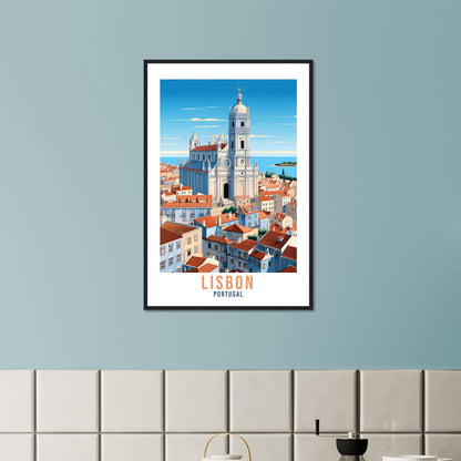 Lisbon Travel Print Wall Art Lisbon Wall Hanging Portugal Gift Lisbon Wall Art Print Art Print Lisbon Travel Gift Travel Poster Lisbon City