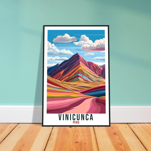 Vinicunca Travel Print Peru Home Decor Vinicunca Wall Art Gift Wall Hanging Art Lover Vinicunca Peruvian Artwork Travel Poster Travel Art