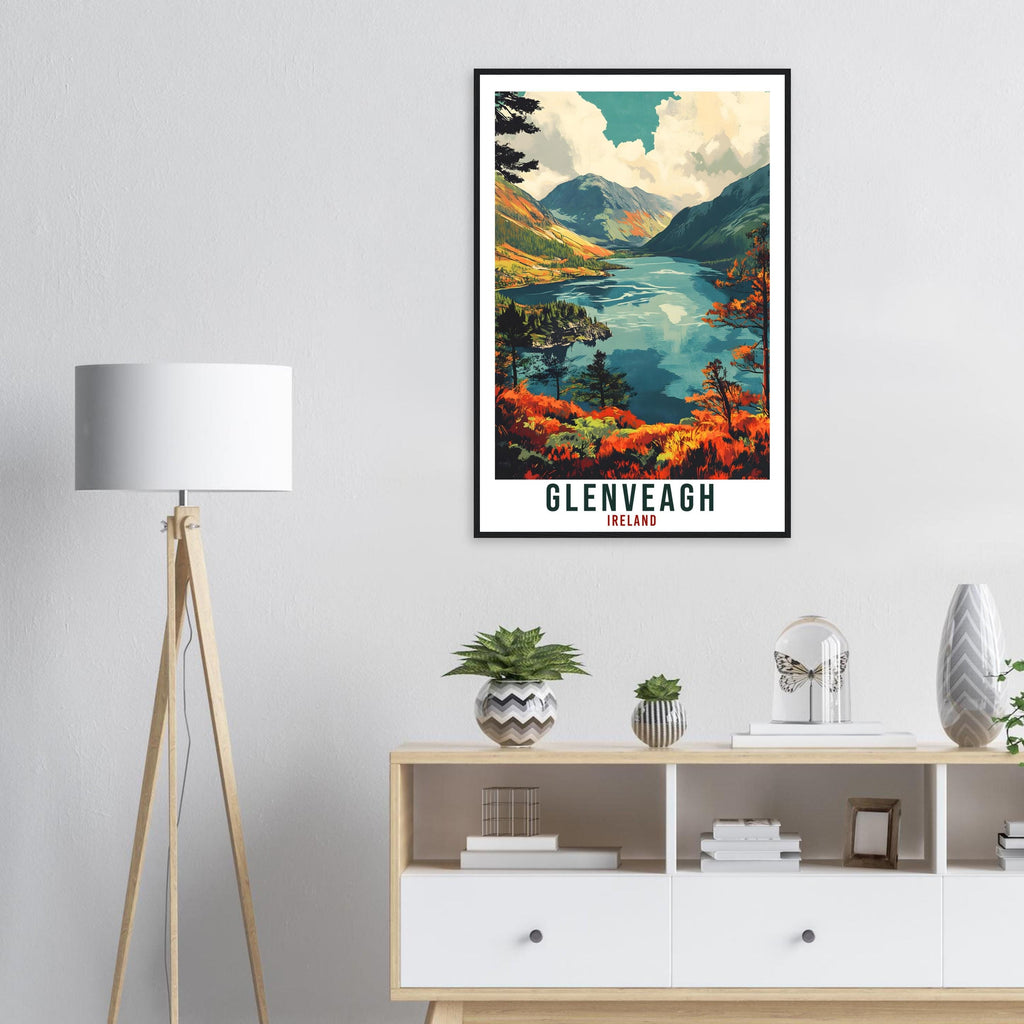 Glenveagh Travel Print Ireland Home Decor Glenveagh Wall Art Wall Hanging Art Lover Irish Artwork Travel Poster Donegal Ireland Travel Art