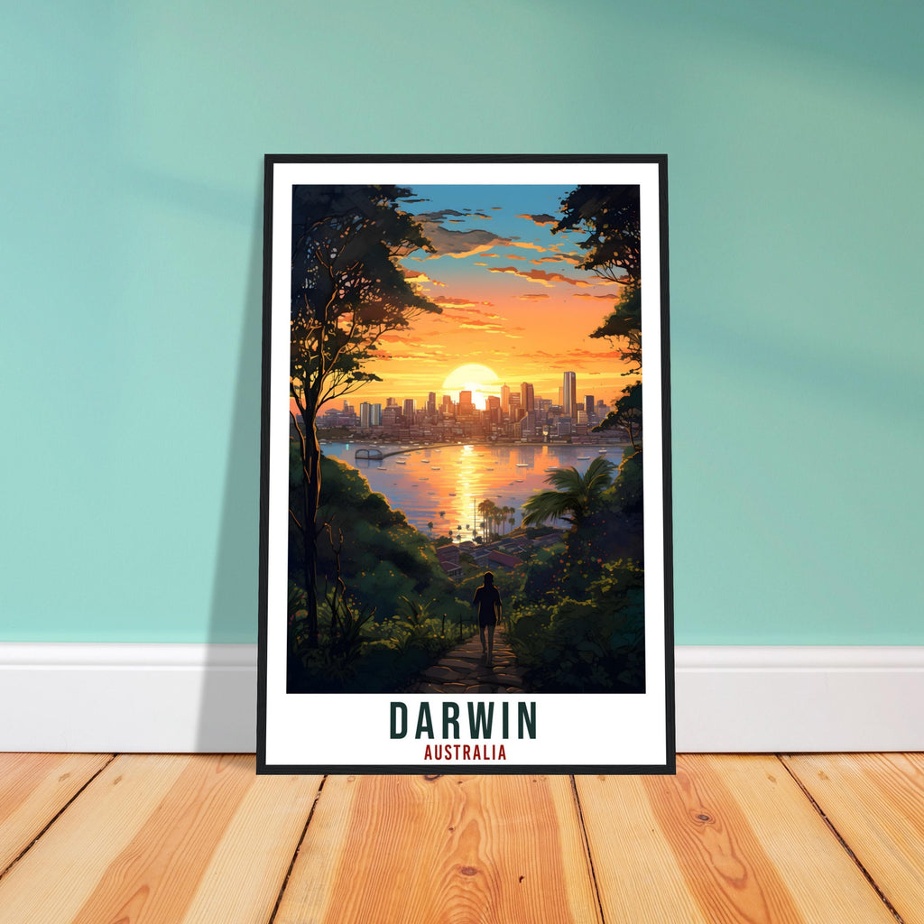 Darwin Travel Print Wall Art Darwin Australia Artwork Wall Hanging Darwin Home Decor Art Gift Darwin Travel Poster Australian Art Lover Gift