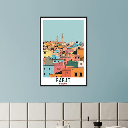 Rabat Morocco Travel Print Rabat Wall Art Wall Hanging Home Décor Rabat Gift Art Lovers Morocco Artwork Gift Print African Landmark Poster