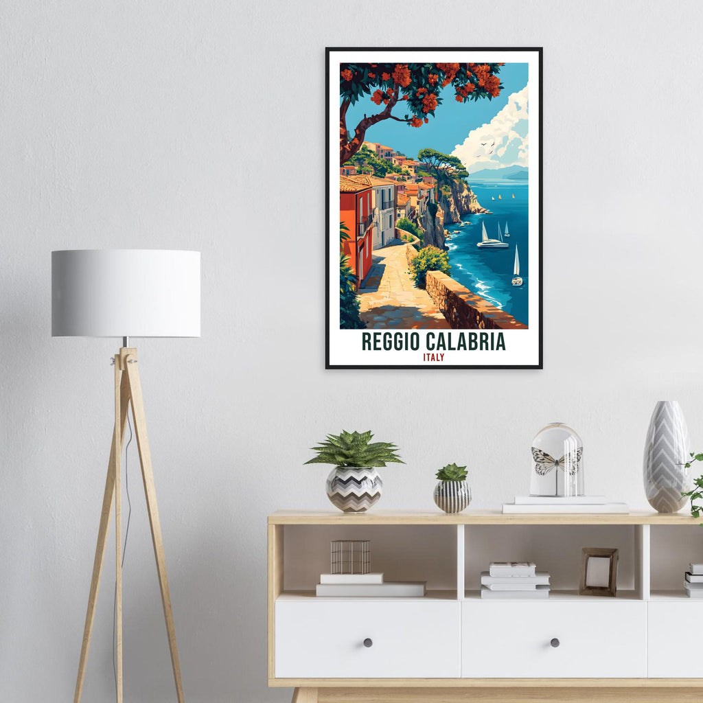 Reggio Calabria Travel Print Italy Home Decor Reggio Calabria Wall Art Gift Wall Hanging Art Lover Italian Artwork Travel Poster Travel Gift