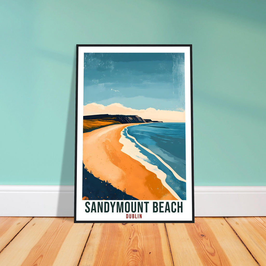 Sandymount Beach Dublin Travel Print Ireland Home Wall Art Gift Wall Hanging Art Gift Sandymount Dublin Artwork Travel Poster Ireland Travel