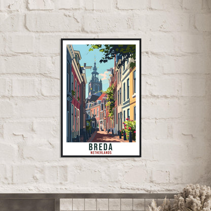 Breda Travel Print Holland Wall Art Wall Hanging Home Décor Breda Gift Art Lovers Gift Dutch Artwork Gift The Netherlands Travel Poster