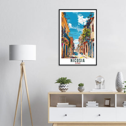 Nicosia Cyprus Travel Print Nicosia Wall Art Wall Hanging Home Décor Nicosia Gift Cyprus Landmark Artwork Gift Cyprus Holiday Travel Poster