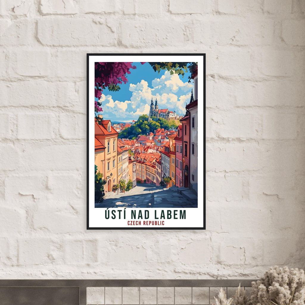 Ústí nad Labem Travel Print Czechia Home Decor Wall Art Gift Wall Hanging Art Lover Ústí nad Labem Czech Republic Artwork Travel Poster Art