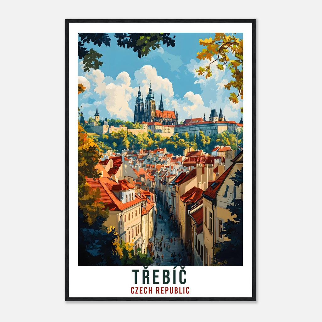 Třebíč Travel Print Czechia Home Decor Třebíč Wall Art Gift Wall Hanging Art Lover Třebíč Czech Republic Artwork Travel Poster Travel Art