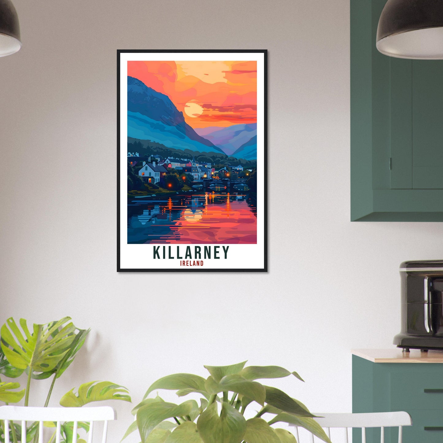 Killarney Travel Print Ireland Wall Art Wall Hanging Home Décor Killarney Gift Art Lovers Gift Irish Artwork Gift Ireland Travel Poster