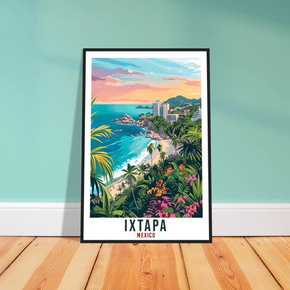 Ixtapa Mexico Travel Print Mexico Wall Art Wall Hanging Home Décor Ixtapa Gift Mexico Decor Ixtapa Artwork Gift South America Travel Poster