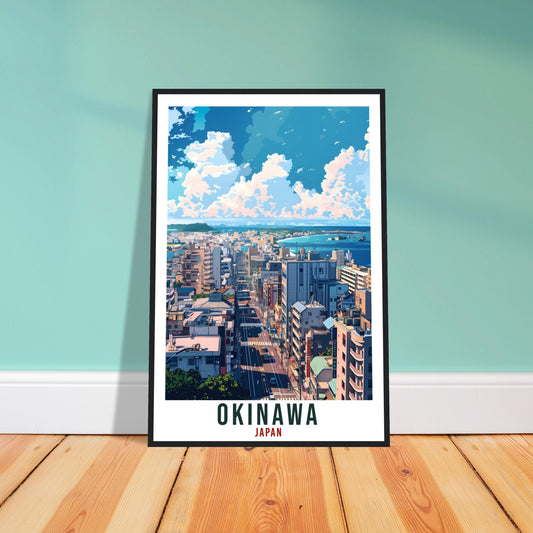 Okinawa Travel Poster Japan Home Decoration Wall Art Gift Wall Hanging Art Lover Japanese Artwork Japan Okinawa Travel Print Cityscape Print