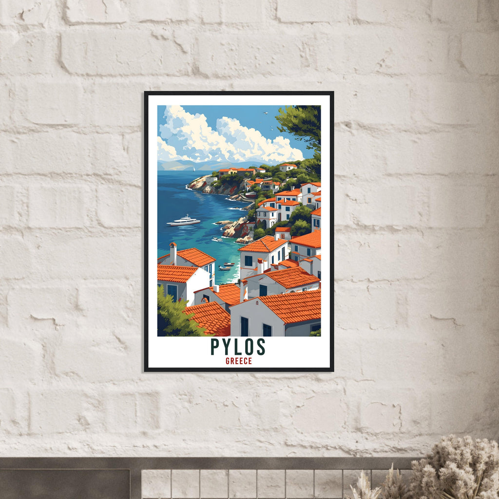Pylos Travel Print Greece Home Decoration Pylos Greek City Wall Art Gift Wall Hanging Art Lover Greece Artwork Pylos Gift Travel Poster