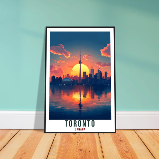 Toronto Travel Print Canada Home Decor Toronto Wall Art Gift Wall Hanging Art Lover Toronto Canadian Artwork Travel Poster Ontario Artwork