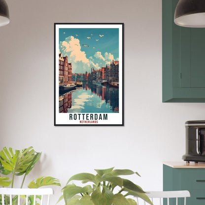 Rotterdam Travel Print Holland Wall Art Wall Hanging Home Décor Rotterdam Gift Art Lovers Dutch Artwork Gift The Netherlands Travel Poster