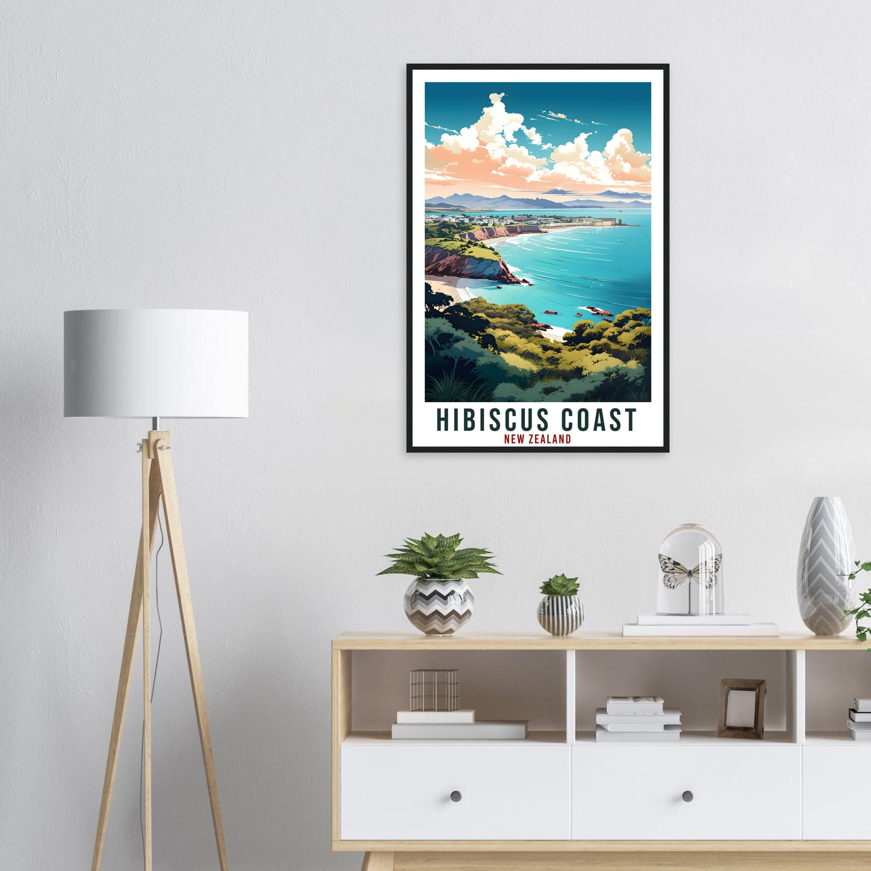 Hibiscus Coast Travel Print Wall Art Hibiscus Coast New Zealand Artwork Art Gifts Hibiscus Coast Travel Poster New Zealand Art Lovers Gift