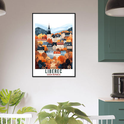 Liberec Travel Print Czechia Home Decor Liberec Wall Art Gift Wall Hanging Art Lover Liberec Czech Republic Artwork Travel Poster Travel Art
