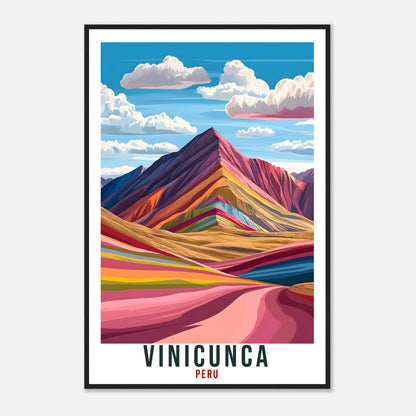 Vinicunca Travel Print Peru Home Decor Vinicunca Wall Art Gift Wall Hanging Art Lover Vinicunca Peruvian Artwork Travel Poster Travel Art