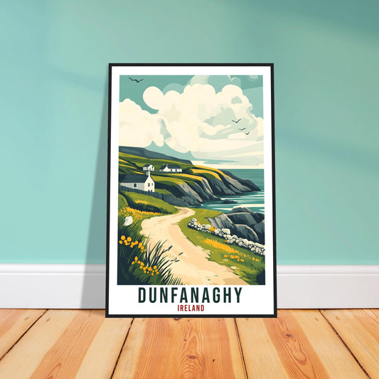 Dunfanaghy Travel Print Ireland Home Decor Donegal Wall Art Wall Hanging Art Lover Irish Artwork Travel Poster Dunfanaghy Ireland Travel Art