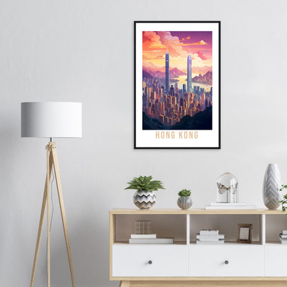 Hong Kong Travel Print Wall Art Hong Kong Home Decor Gift Holiday Print Art Print Hong Kong Travel Poster Hong Kong Art Print Cityscape