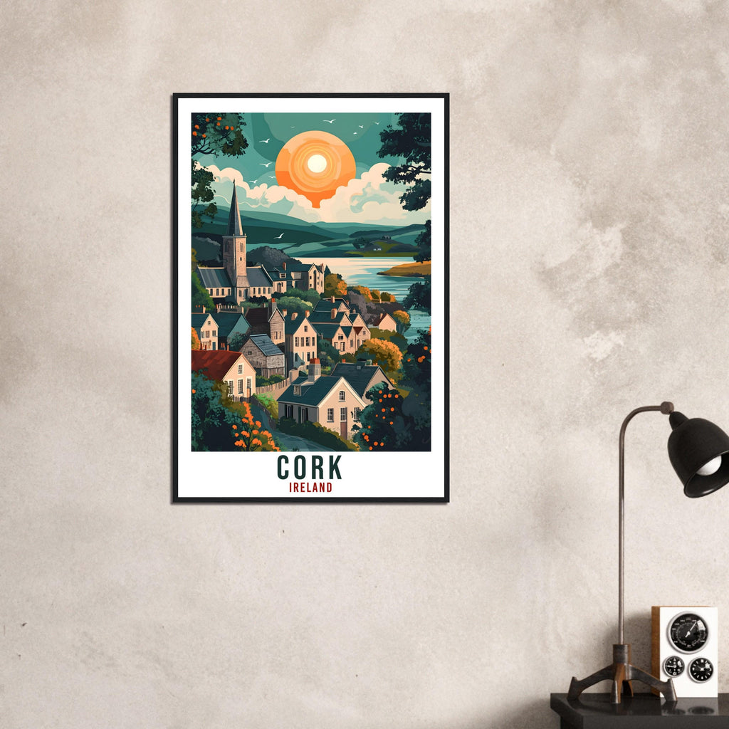 Cork Travel Print Ireland Home Decor Cork Wall Art Gift Wall Hanging Art Lover Cork Irish Artwork Travel Poster Ireland Travel Art Gift