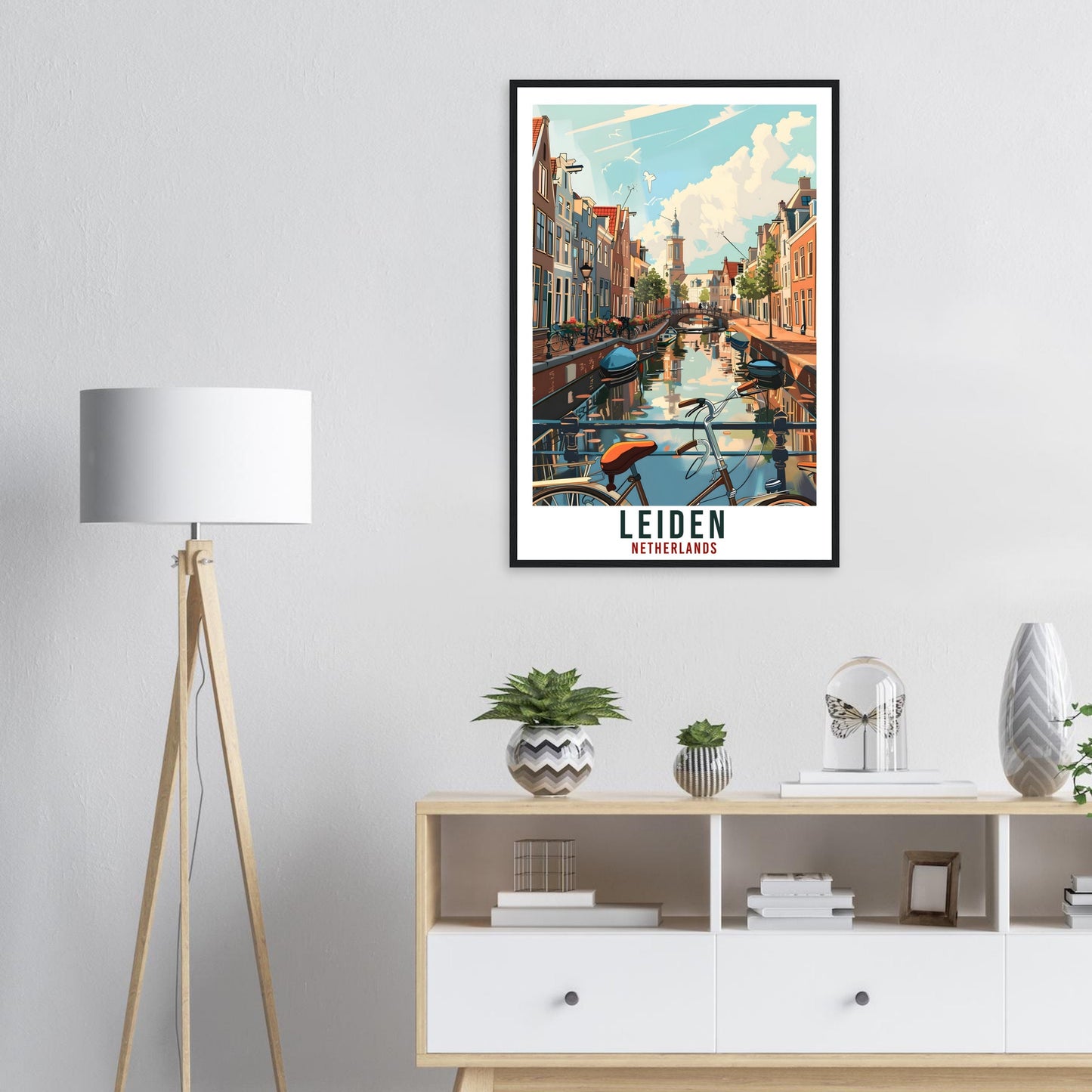 Leiden Travel Print Holland Wall Art Wall Hanging Home Décor Gift Art Lovers Gift Dutch Artwork Gift The Netherlands Leiden Travel Poster