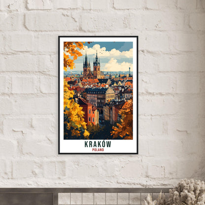 Kraków Travel Print Poland Home Decor Kraków Wall Art Gift Wall Hanging Art Lover Kraków Polish Artwork Travel Poster Poland Travel Art