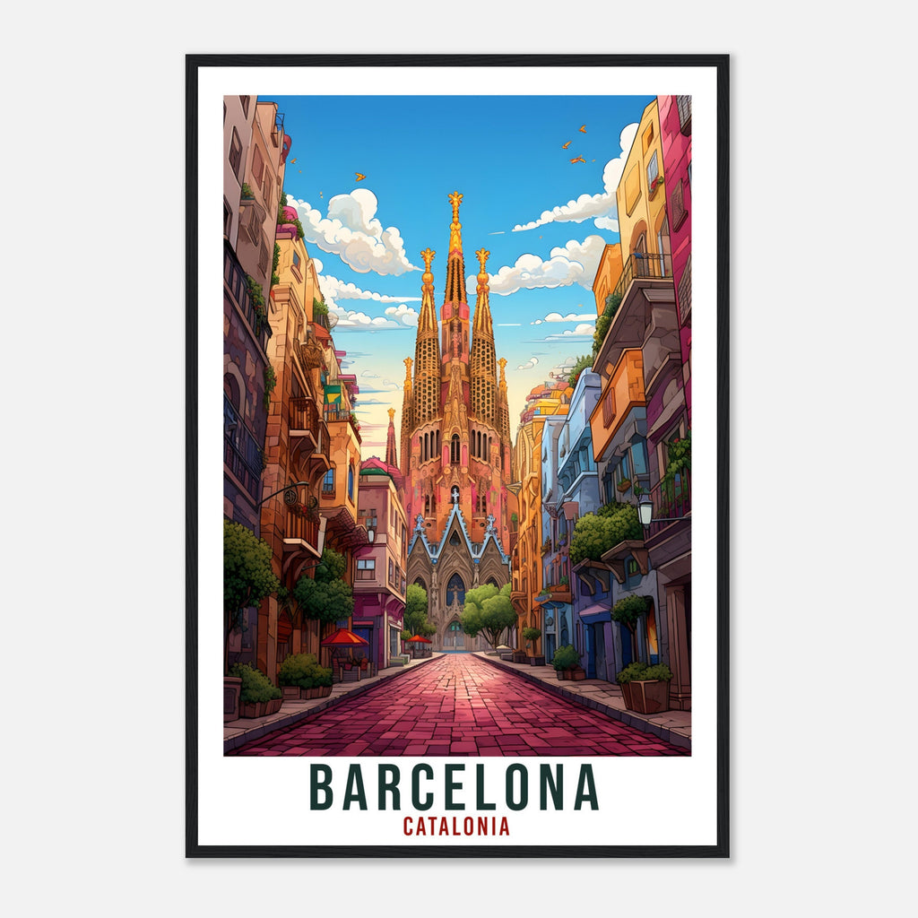 Barcelona Travel Print Wall Art Spain Wall Hanging Spain Gift Holiday Print Barcelona Art Print Barcelona Travel Poster Barcelona City Print