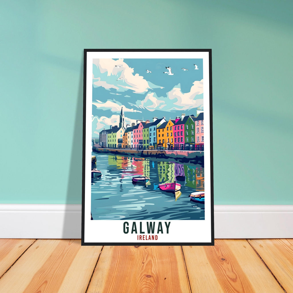 Galway Travel Print Ireland Wall Art Wall Hanging Home Living Décor Galway Gift Art Lovers Gift Irish Artwork Gift Ireland Travel Poster
