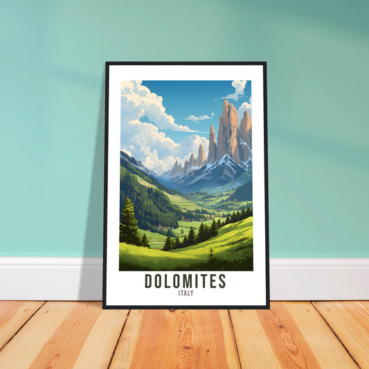 Dolomites Italy Travel Print Wall Art Dolomites Wall Hanging Home Décor Italy Gift Art Lovers Italy Art Lover Gift Dolomites Italy Print