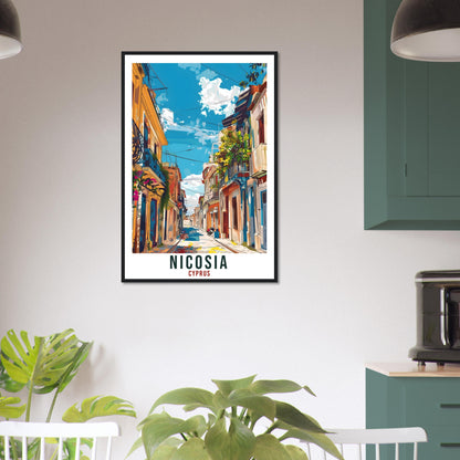 Nicosia Cyprus Travel Print Nicosia Wall Art Wall Hanging Home Décor Nicosia Gift Cyprus Landmark Artwork Gift Cyprus Holiday Travel Poster