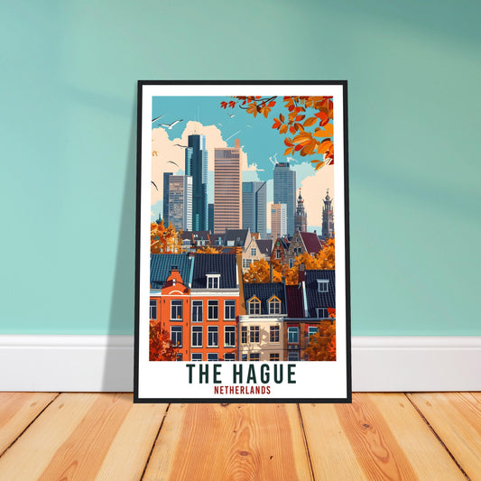 The Hague Travel Print Holland Wall Art Wall Hanging Home Décor The Hague Gift Print Gift Dutch Artwork Gift The Netherlands Travel Poster
