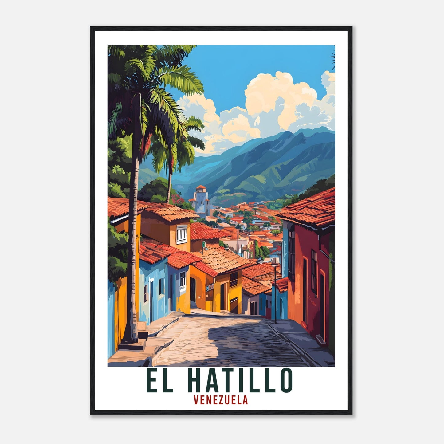 El Hatillo Travel Print Venezuela Home Decor Wall Art Gift Wall Hanging Art Lover El Hatillo Venezuelan Artwork Travel Poster Travel Gift