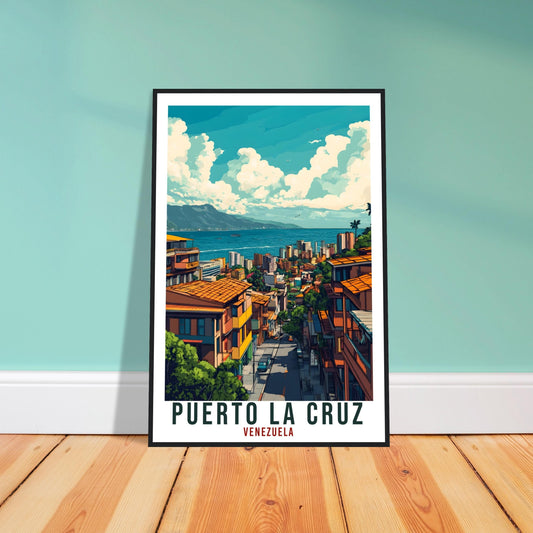 Puerto La Cruz Travel Print Venezuela Decor Wall Art Gift Wall Hanging Art Lover Puerto La Cruz Venezuelan Artwork Travel Poster Travel Art