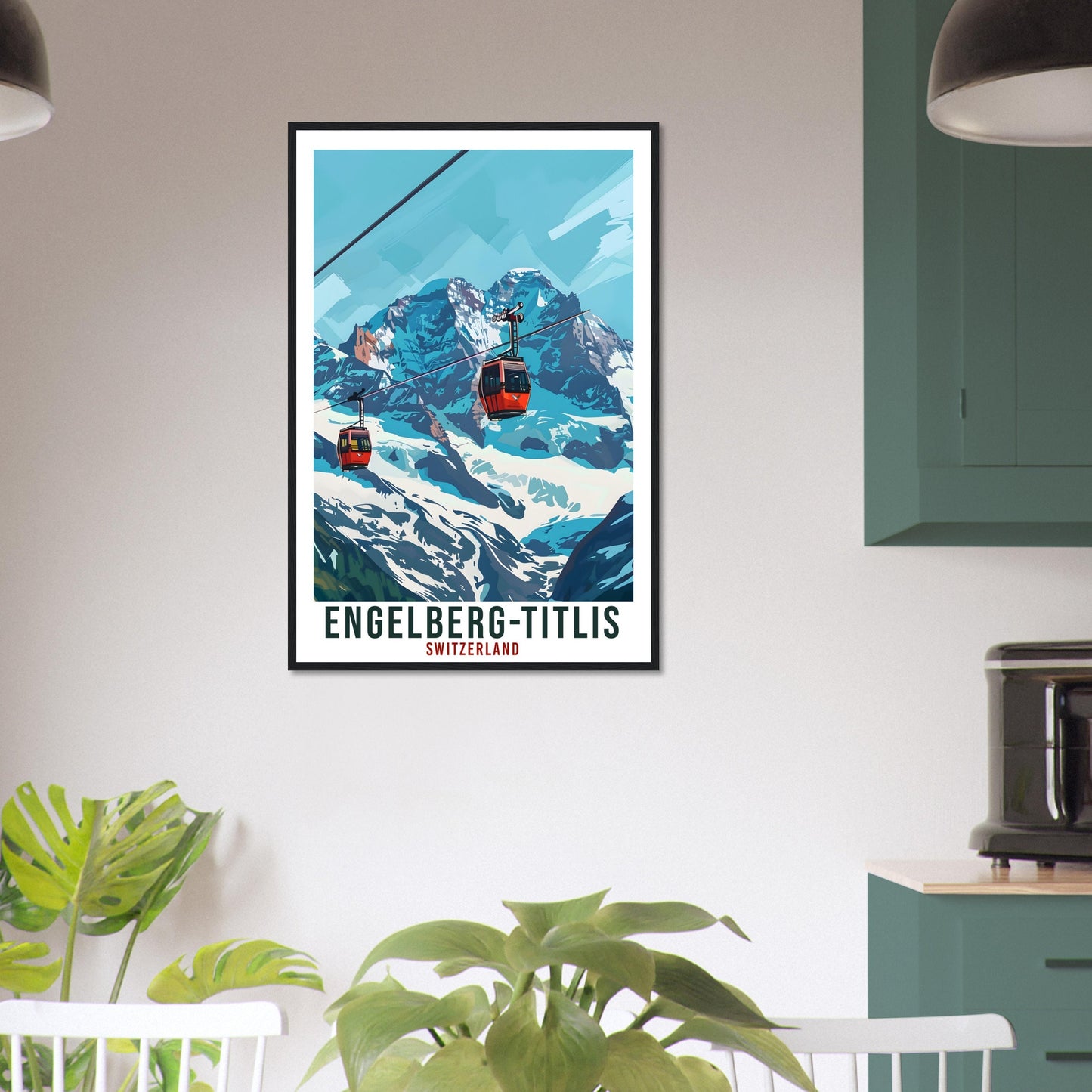 Engelberg-Titlis Travel Print Swiss Wall Art Wall Hanging Décor Engelberg-Titlis Gift Art Lover Switzerland Artwork Gift Swiss Travel Poster