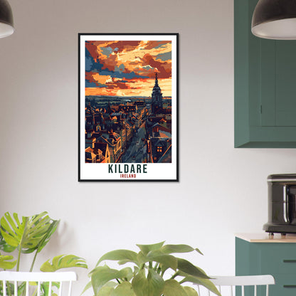 Kildare Travel Print Ireland Wall Art Wall Hanging Home Living Décor Kildare Gift Art Lovers Gift Irish Artwork Gift Ireland Travel Poster