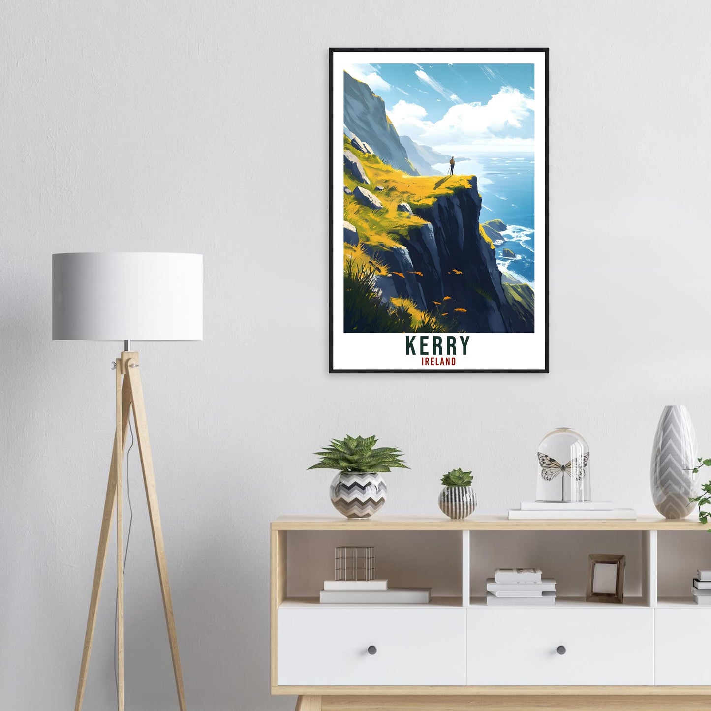 Kerry Travel Print Ireland Home Decor County Kerry Wall Art Wall Hanging Art Lover Irish Artwork Travel Poster Kerry Ireland Travel Art