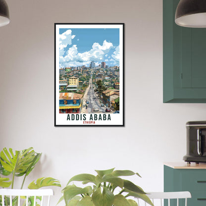 Addis Ababa Ethiopia Travel Print Wall Art Wall Hanging Home Décor Addis Ababa Gift Art Lovers Ethiopia Artwork Gift Print African Poster