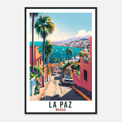 La Paz Mexico Travel Print Mexico Wall Art Wall Hanging Home Décor La Paz Mexico Gift Landmark Artwork Gift South America Travel Poster