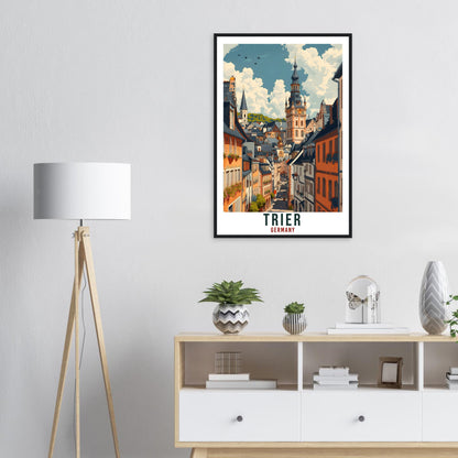 Trier Germany Travel Print Germany Home Decor Trier German City Wall Art Gift Wall Hanging Art Lover Germany Artwork Trier Travel Poster