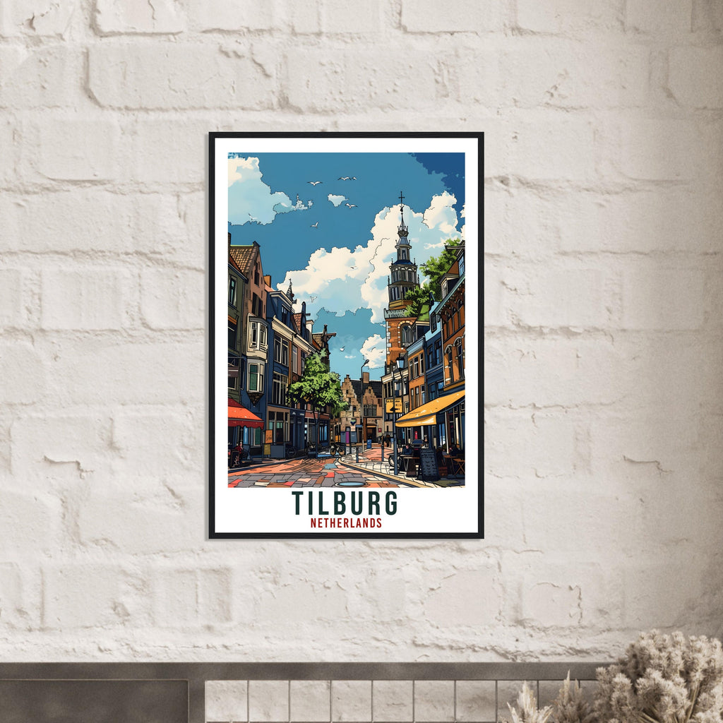 Tilburg Travel Print Holland Wall Art Wall Hanging Home Décor Tilburg Gift Art Lovers Dutch Artwork Gift The Netherlands Travel Poster