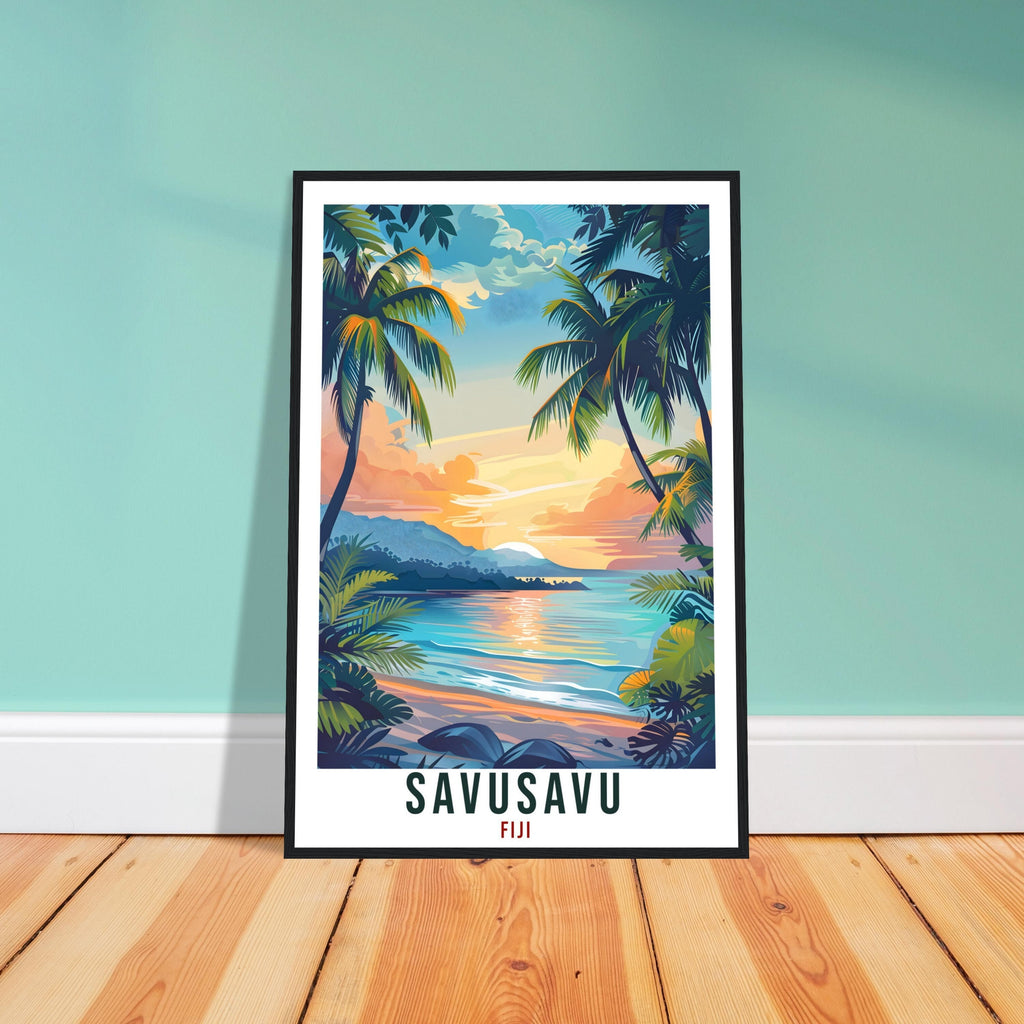 Savusavu Fiji Travel Print Fiji Wall Art Wall Hanging Home Décor Savusavu Gift Fiji Islands Landmark Artwork Travel Art Fijian Travel Poster