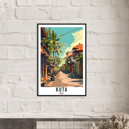 Kuta Bali Travel Print Bali Wall Art Wall Hanging Home Décor Kuta Gift Landmark Artwork Travel Art Lovers Indonesia Kuta Travel Poster