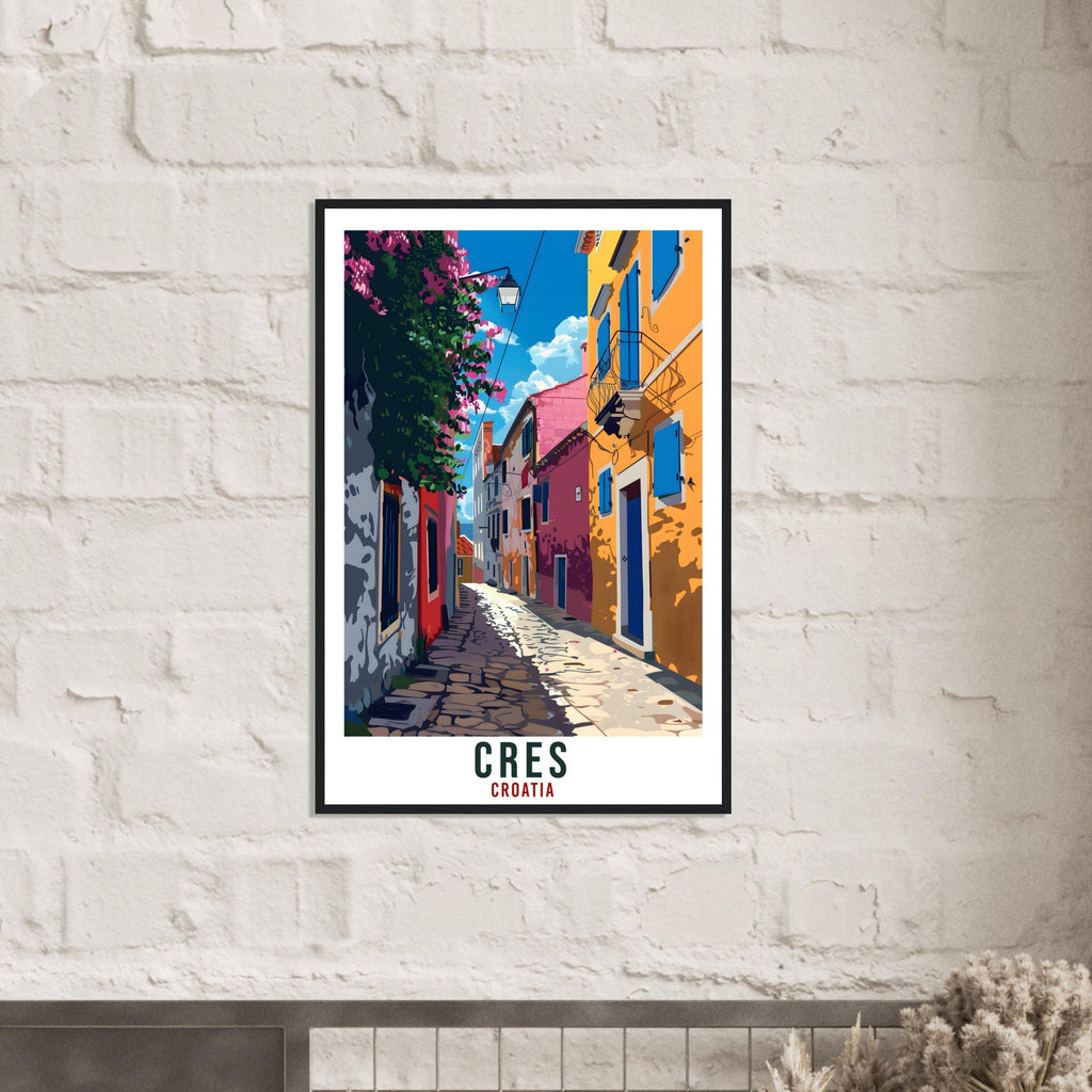 Cres Island Travel Print Croatia Wall Art Wall Hanging Home Décor Cres Gift Croatia Landmark Artwork Gift Cres Croatia Holiday Travel Poster