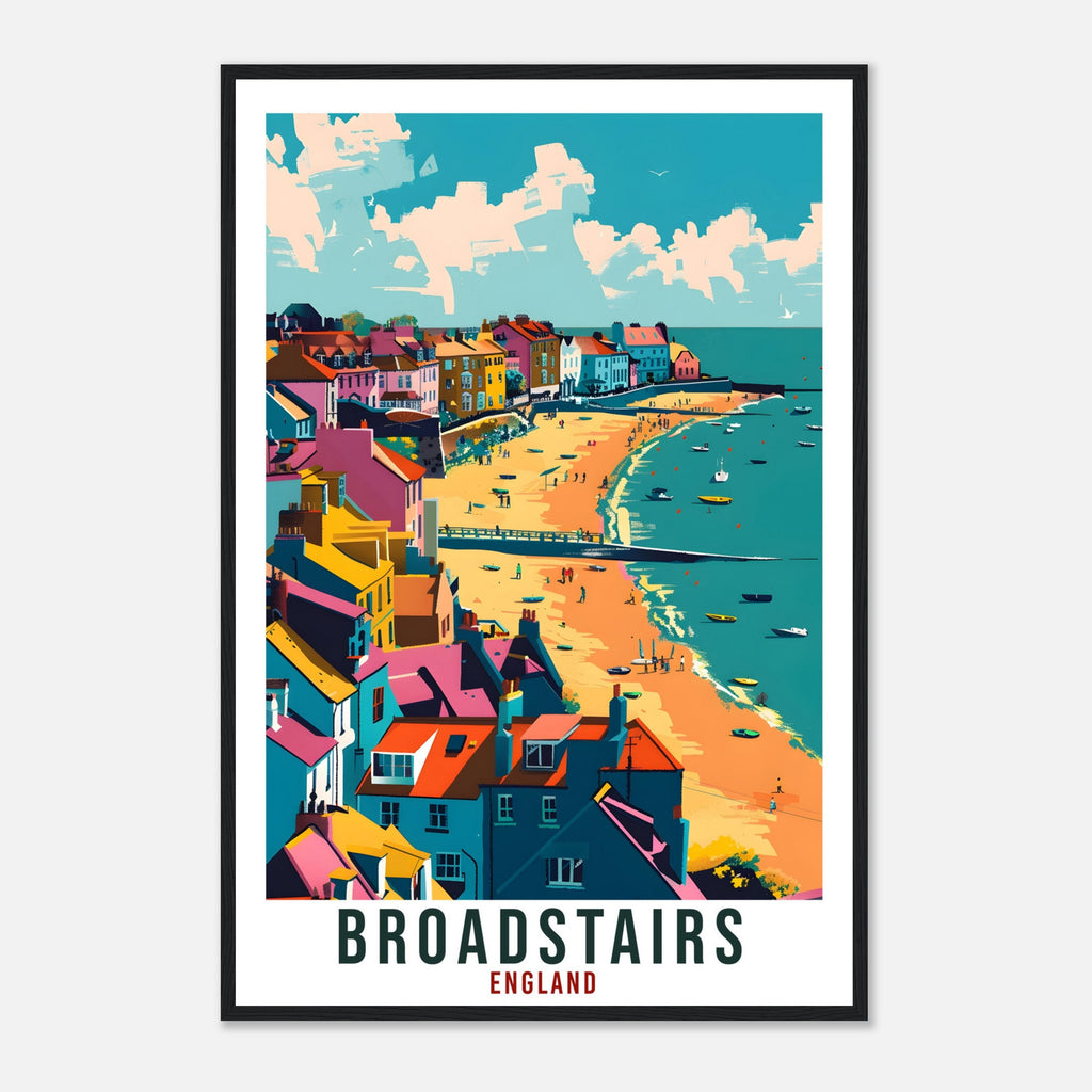 Broadstairs Travel Print Wall Art Wall Hanging Home Living Décor Broadstairs Gift Art Lovers Gift Artwork Gift Print England Travel Poster