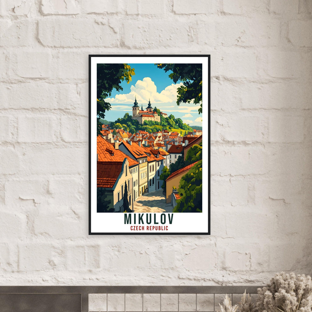 Mikulov Travel Print Czech Republic Home Decor Mikulov Wall Art Gift Wall Hanging Art Lover Mikulov Czechia Artwork Travel Poster Travel Art