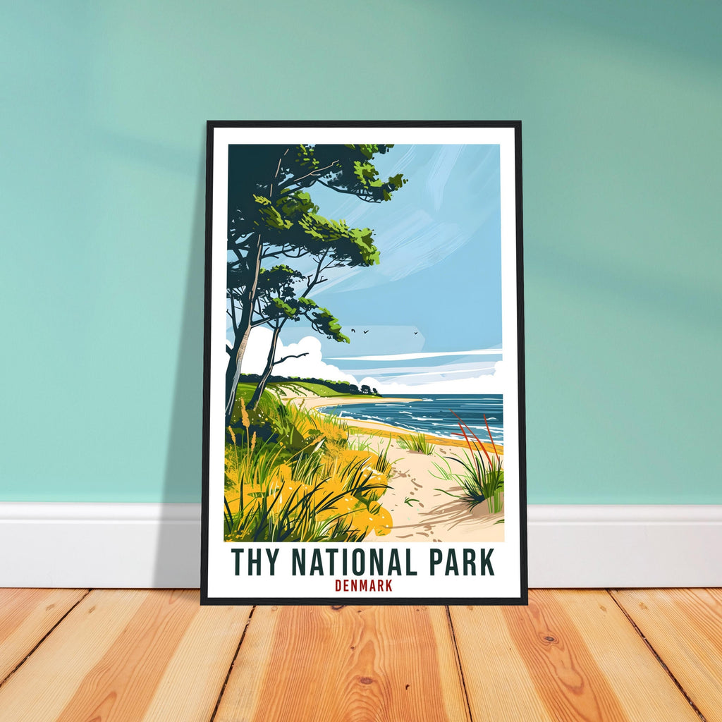 Thy National Park Travel Print Denmark Wall Art Wall Hanging Décor Thy National Park Gift Art Gift Denmark Artwork Gift Danish Travel Poster
