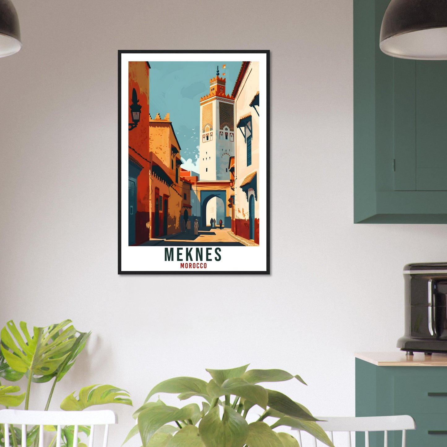 Meknes Morocco Travel Print Meknes Wall Art Wall Hanging Home Décor Meknes Gift Art Lovers Morocco Artwork Gift Print North African Poster