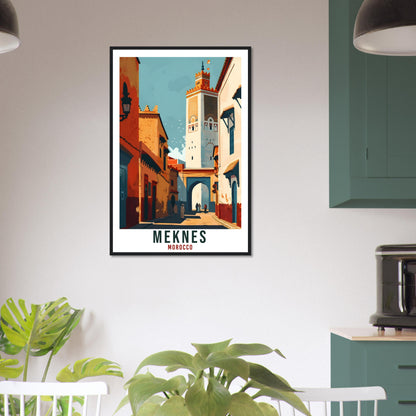 Meknes Morocco Travel Print Meknes Wall Art Wall Hanging Home Décor Meknes Gift Art Lovers Morocco Artwork Gift Print North African Poster