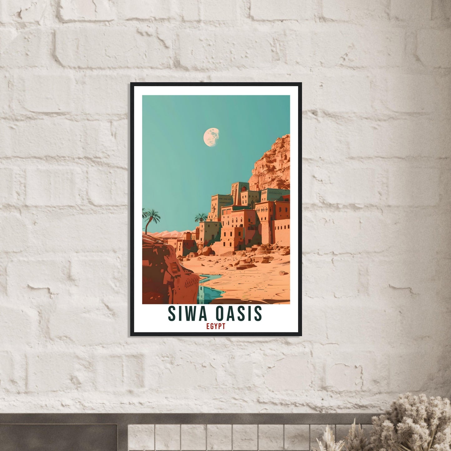 Siwa Oasis Egypt Travel Print Wall Art Wall Hanging Home Décor Siwa Oasis Gift Art Lovers Egypt Artwork Gift Print African Landmark Poster