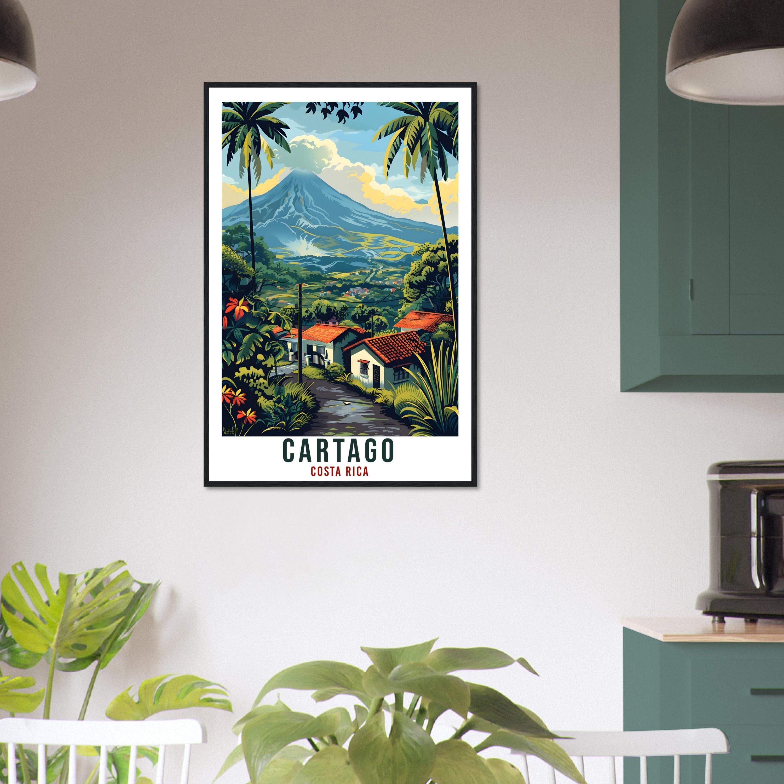 Cartago Costa Rica Travel Print Wall Art Wall Hanging Home Décor Cartago Gift Landmark Artwork Travel Art Costa Rica City Travel Poster